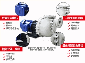 PVDF塑料耐酸碱自吸泵产品细节 PVDF塑料耐酸碱自吸泵产品细节