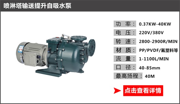喷淋塔输送提升自吸水泵