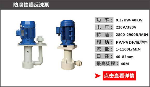 防腐蚀膜反洗泵